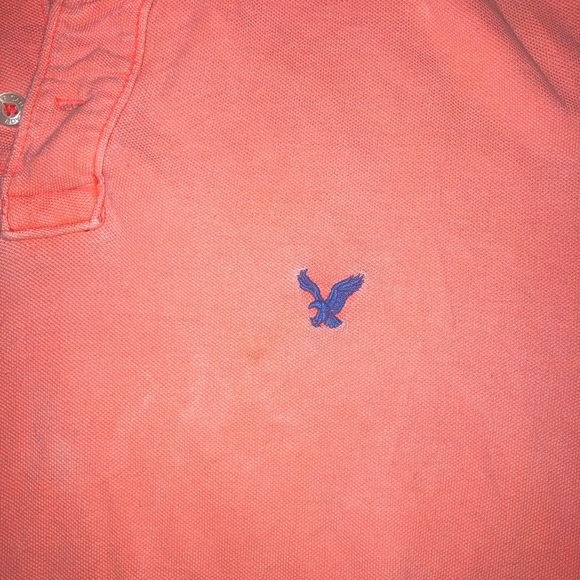 Salmon, American Eagle polo shirts for men - Picture 2 of 4